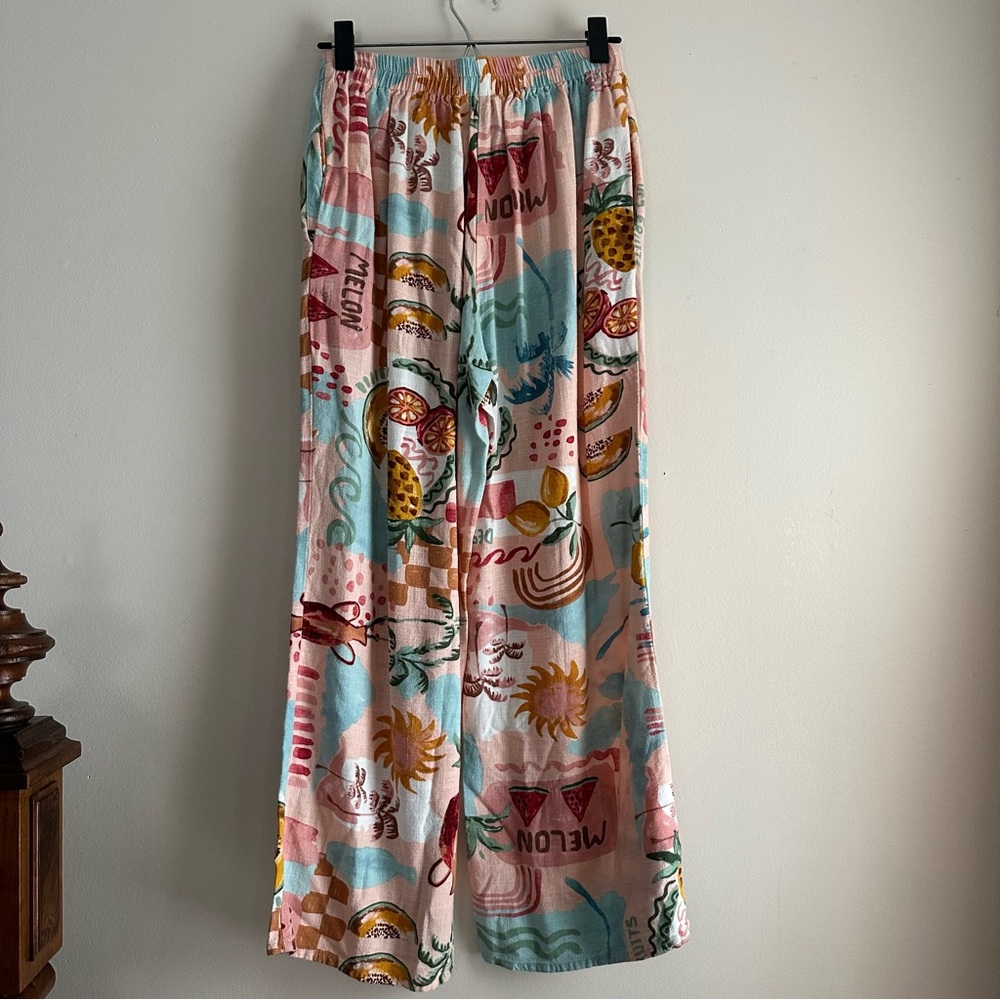Paper Heart • Summer Haze Rayon Linen‎ Printed Pants - Picture 5 of 9